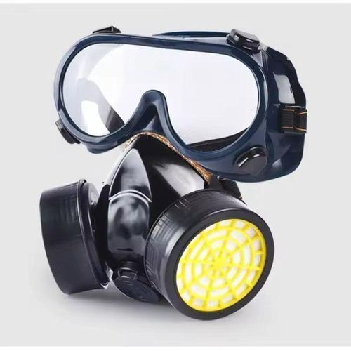 Filtre Air, Masque Oculaire, Masque à Gaz Anti-Poussière, Chimique Organique De Sécurité Avec Lunettes, Respirant