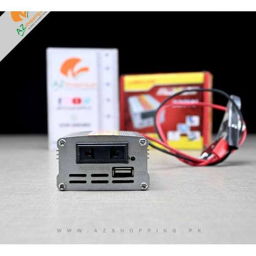 Convertisseur De Courant De La Batterie SOLAIRE , De Voiture Ou Du Bateau En Courant Onduleur Avec 2 Ports De Charge USB Convertisseur De Puissance 220V