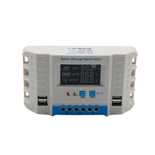Régulateur de Charge Solaire PWM ZYY 60A – Contrôleur Intelligent 12V/24V Auto avec Écran LCD, Double Port USB & Protection pour Batterie Plomb/GEL/Lithium