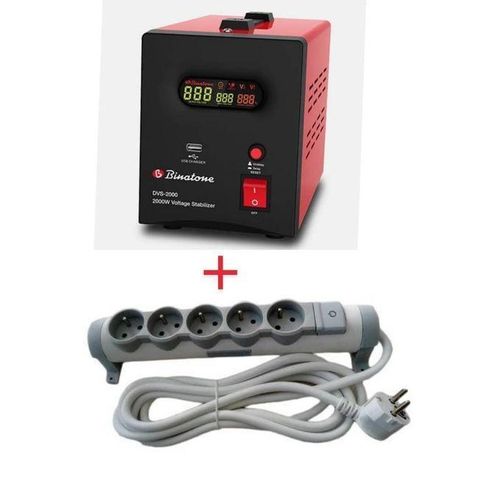 2000 Watts PUISSANT Stabilisateur/Régulateur Automatique De Tension DVS-2000