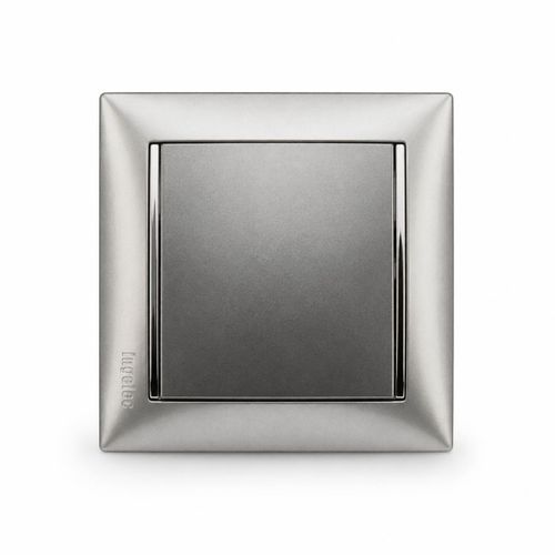Interrupteur Simple Allumage Focus Premium – Gris Métallisé – 10A 250V