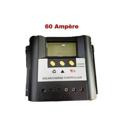Régulateur Solaire Automatique - 12V/24V 60A NJ