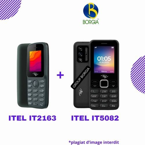 2 Téléphones (Itel It2163 + Itel It5082)