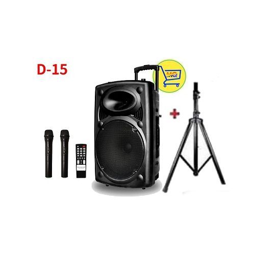 BAFFLE Enceinte Bluetooth Original D-15" 2 Micros+ Pieds