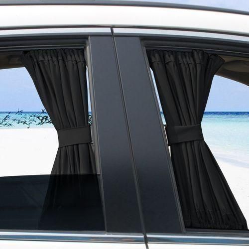 Pare-soleil anti-UV 50S pour vitres latérales de voiture, 2 pièces, rideau de lunette arrière pour la plupart des SUV
