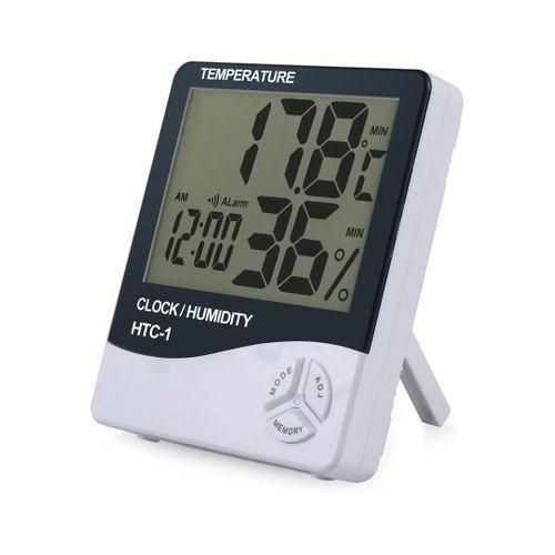 thermomètre digital, hygromètre, htc-1, température humidité, horloge digitale, météo intérieur, capteur humidité