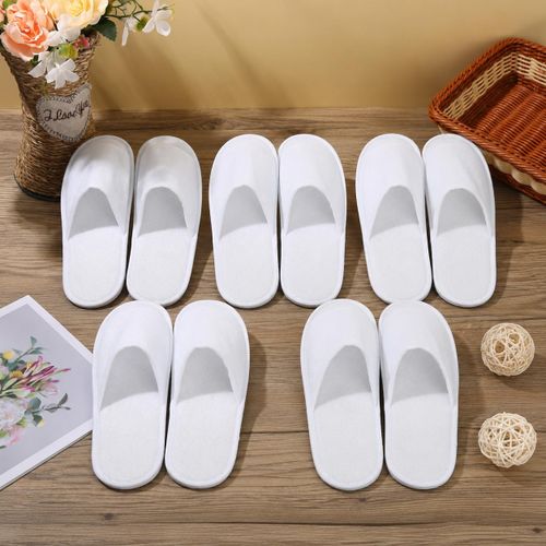Pantoufles blanches légères – Confort et Hygiène 9
