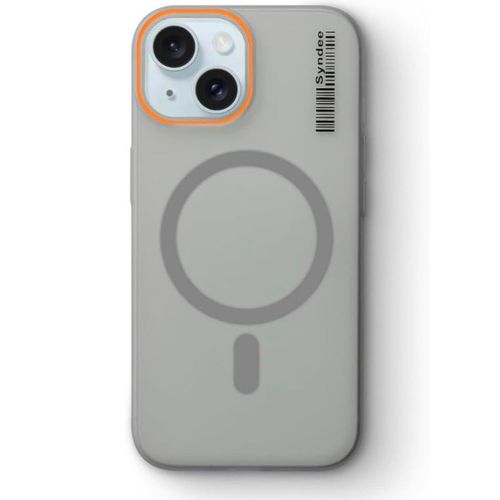 Coque Arrière Magsafe Compatible Pour Iphone 15 Plus - GRIS