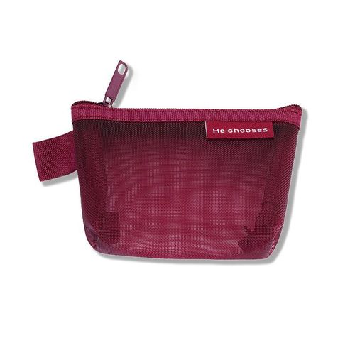 Mini sac de rangement en maille, petite pochette pour clés cartes rouge à lèvres, petit sac multifonction