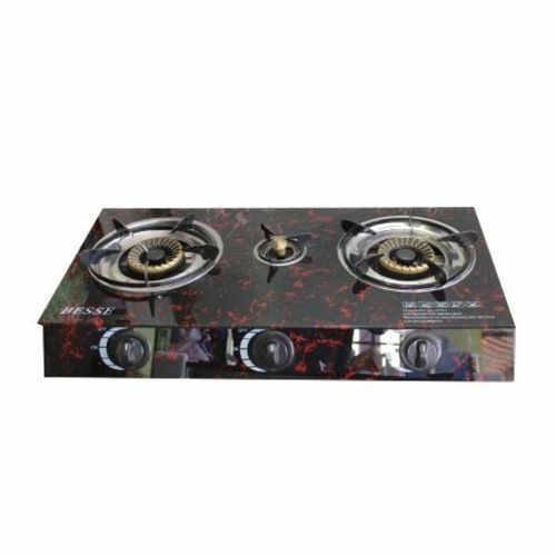 Cuisinière à Gaz Vitré - Allumage Automatique - 3 Feux