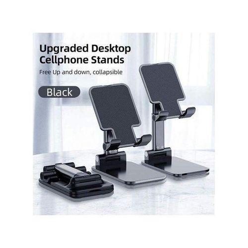 Support De Téléphone Portable Pliable Et Télescopique, Hauteur Réglable, Angle Réglable, Support Antidérapant Pour Téléphone Portable, Blanc