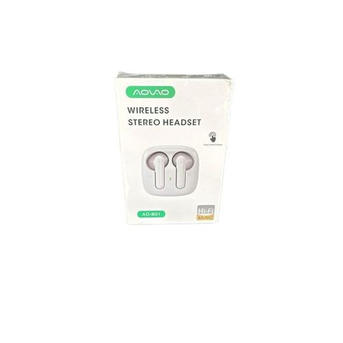 AOVAO modèle AO-B01 Ecouteurs Bluetooth - Blanc