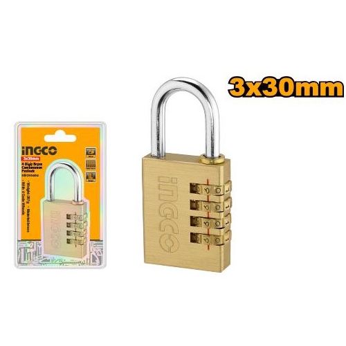 CADENAS A COMBINAISON EN LAITON A 3CHIFFRES 3X30mm DBCK0303