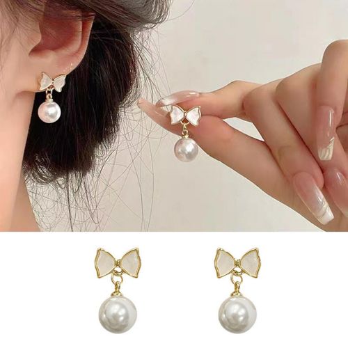 Boucles d'oreilles Earrings En Perles Boucles d'oreilles Créoles Pendantes Clous d'oreilles Boucles Boucles d’oreilles perles pendantes perles earring Bijoux féminins Boucles d'oreilles en or