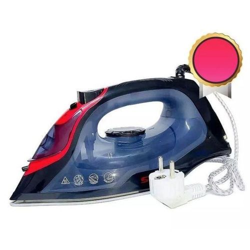 Très Puissant Fer A Repasser A Vapeur - 2000W - Semelle Céramique - 180Ml Eau -MPH