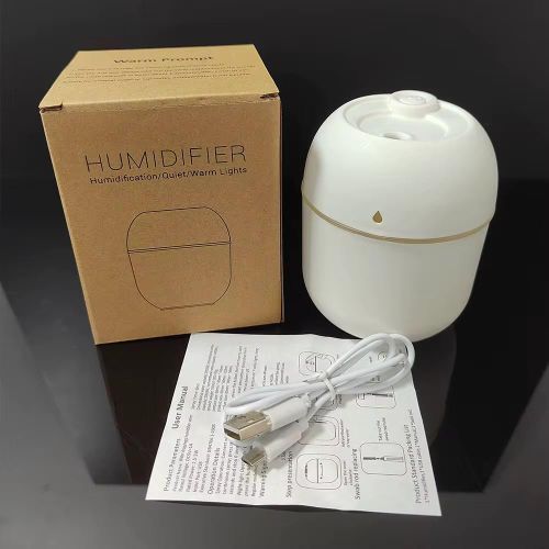 Humidificateur Électrique Portable 220ml, Petit Diffuseur d'Huiles Essentielles Aromatiques de Parfum pour Maison , Bureau ou Voiture