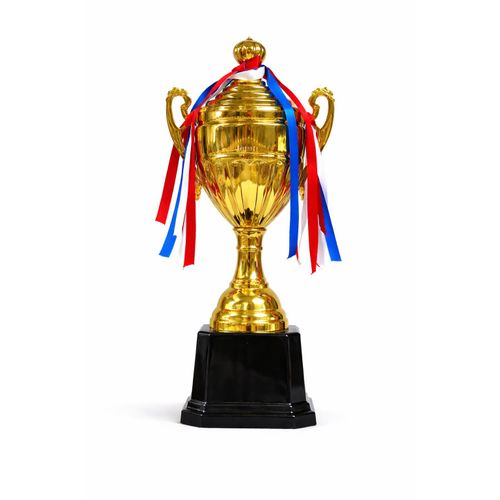 Trophée de Compétition Premium – Finition Or Brillant avec Socle Noir Élégant