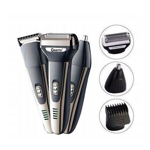 Tondeuse à Cheveux Rechargeable Rasoir Tondeuse à Nez - Machine D'épilation électrique Rechargeable - Style De Barbe 3 En 1 Pour Hommes - Toilettage Du Corps Avec Chargement USB