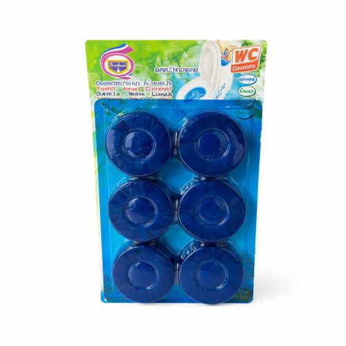 Blocs Nettoyants WC – Pastilles Désodorisantes et Détergentes (Lot 6 pièces)