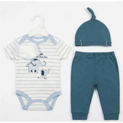 ENSEMBLE DE 4 PIECES EN COTON POUR BEBE GARCON