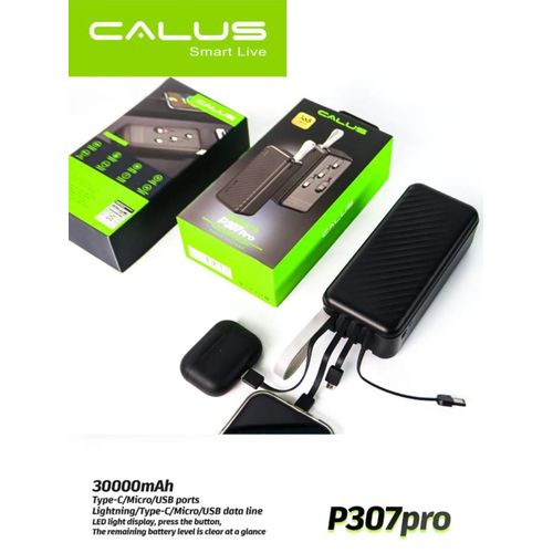 Batterie Externe Power Bank Multi-Câbles 30000mAh – Station De Charge Universelle Haute Capacité