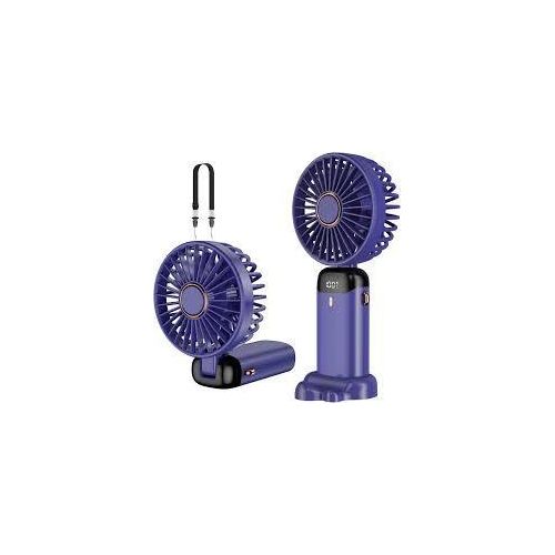 Mini Ventilateur - Portable - petit taille compacte 3 vitesse réglable affichage numerique facile à ranger bonne autonomie Rechargeable USB