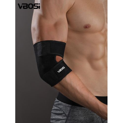 Coudière Réglable en Néoprène, Protege Coude Respirant pour Sport, Fitness & Soulagement des Douleurs