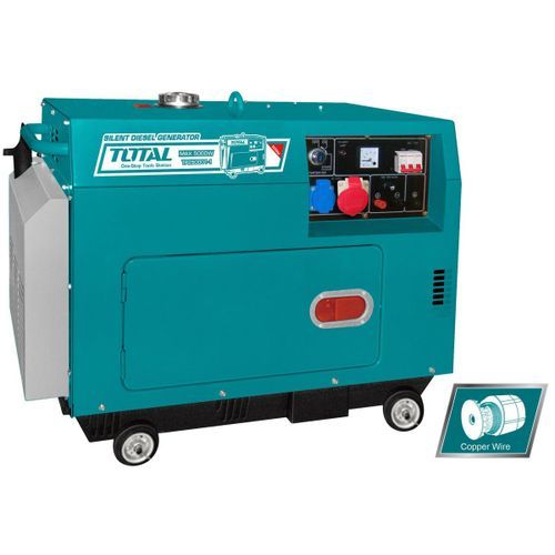 Groupe électrogène Gasoil 5KVA 2phases Silencieux TOTAL