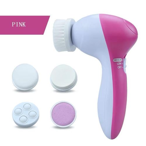 Brosse nettoyante visage 5 en 1, machine de lavage, masseur de soin de la peau, nettoyeur électrique des points noirs, outil de nettoyage du visage