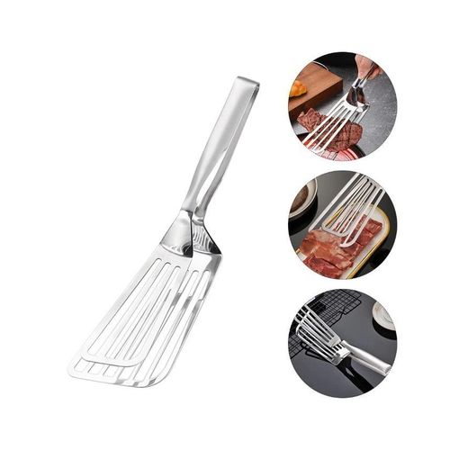 Pinces de cuisine en métal ajouré, pinces à gril, pinces pour aliments, pinces pour griller le poisson et les steaks, pince à retourner, résistantes à la chaleur pour cuisiner, griller et frire