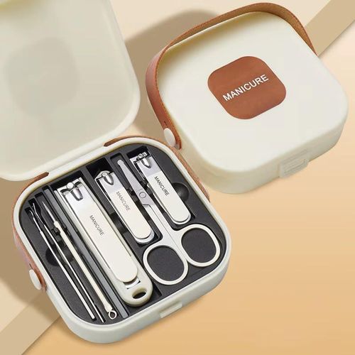Kit de Manucure 9 Pièces avec Boîtier de Rangement Portable