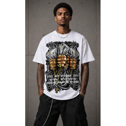 T-Shirt Oversize Homme - Blanc