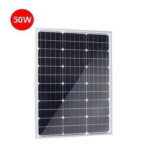 Panneau Solaire Monocristallin Ultra Haut Rendement 50W 12V