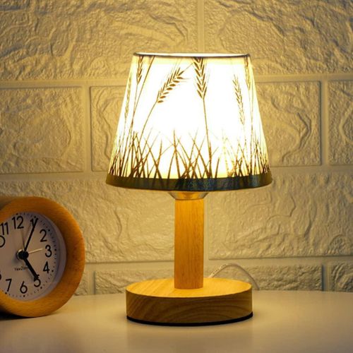 Lampe de Table Décorative USB pour Chambre à Coucher - Lampes de Chevet pour Tables de Nuit Épis de blé Nordiques