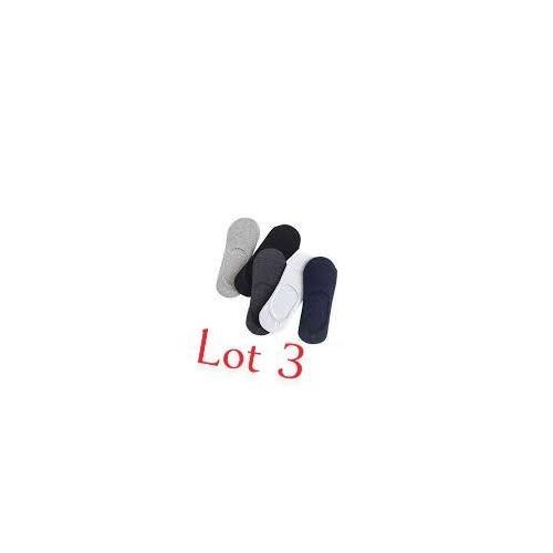 3 Paires De Chaussettes invisibles en coton de taille libre