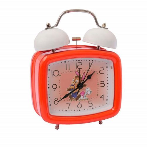 Réveil carré avec lumière, musique et bouton