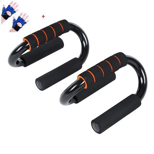 2 Barres Push-up Poignées De Fitness Poignées De Pompe + Paire De Gants