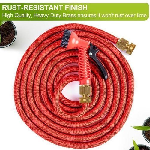 Tuyau d'arrosage extensible pour jardin, 25 m, flexible et résistant à la traction, idéal pour les jardins