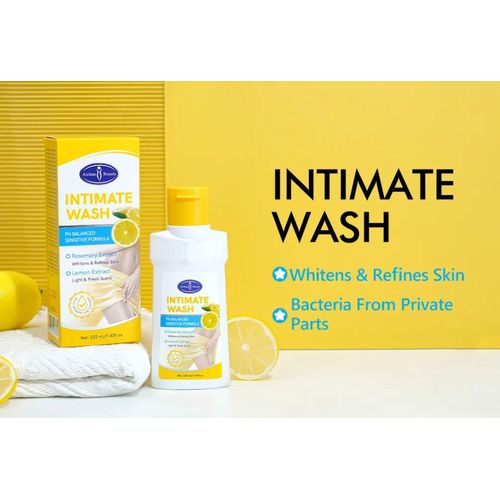 Gel Nettoyant Intime 220ml au Citron à Thé Hydratant Lubrifiant Produits de Soin Intime Fraîcheur Déodorant Intime