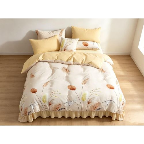 Lot de 2 Draps et 4Taies - Confort et Élégance pour Lit 3 Places