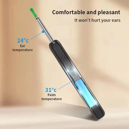 2 pieces Otoscope Numérique Intelligent - Cure-oreille Visible sans Fil - Kit de Nettoyage Oreille avec Caméra HD