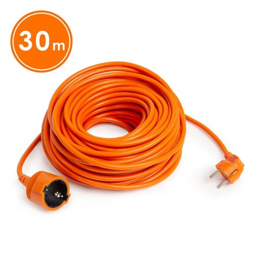 Câble de rallonge électrique extérieur 30m - Orange