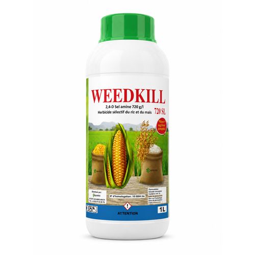 WEEDKILL 720 SL – Herbicide Sélectif Riz & Maïs 1L