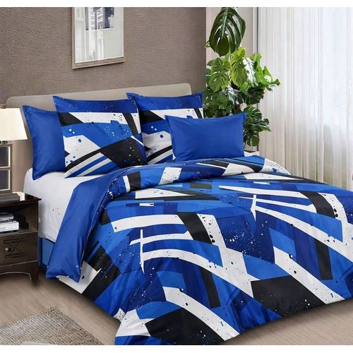 Parure de Lit Urbaine & Abstraite (Motifs Camouflage / Graffiti) - 2 Draps de 2 places +4 taires 100 %coton confort +