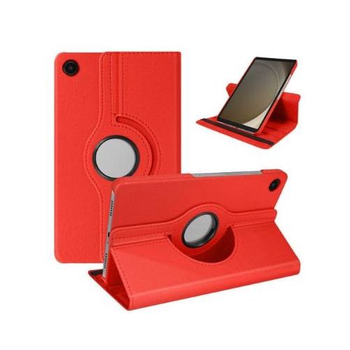 Étui Clapet Compatible Samsung Galaxy Tab A11 Clapet Support Rotatif portrait / paysage - ROUGE
