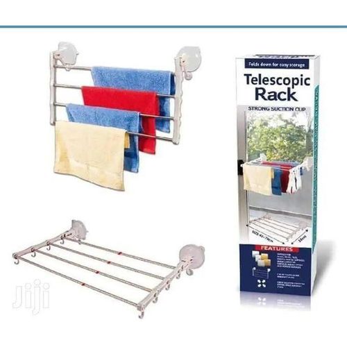 Séchoir à linge d'intérieur pliable intelligent pour mur et verre - Facile à plier, à ranger et à économiser de l'espace