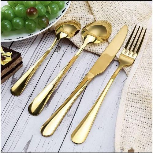 Ensemble cuillère couteaux fourchette en Acier 12 pièces