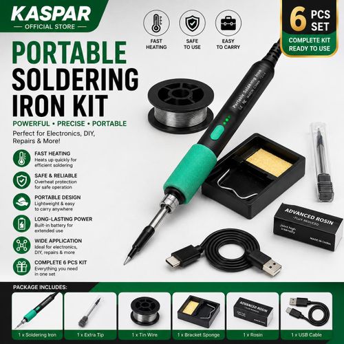 Fer à souder portable sans fil 15 W – Fer à souder rechargeable par USB