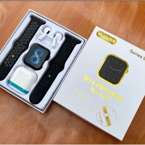 MONTRE CONNECTEE-W26 Promax-Series 8 Avec écouteur Gratuit-NOIR