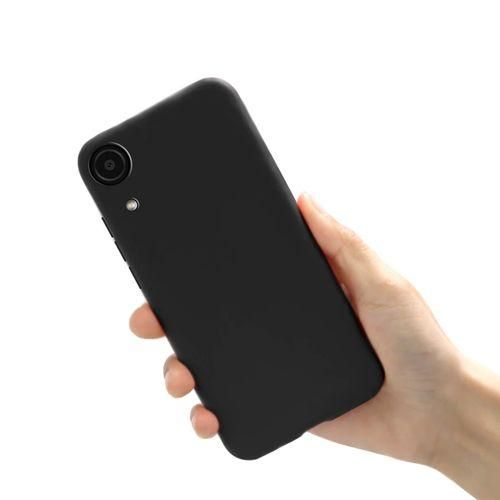 Coque silicone compatible Pour Samsung Galaxy A03 Core - Noir